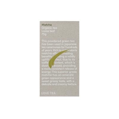 Love Tea Organic Matcha Tea Loose Leaf 75g